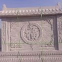 葫芦岛 芝麻白花岗岩屏风，照壁，影壁