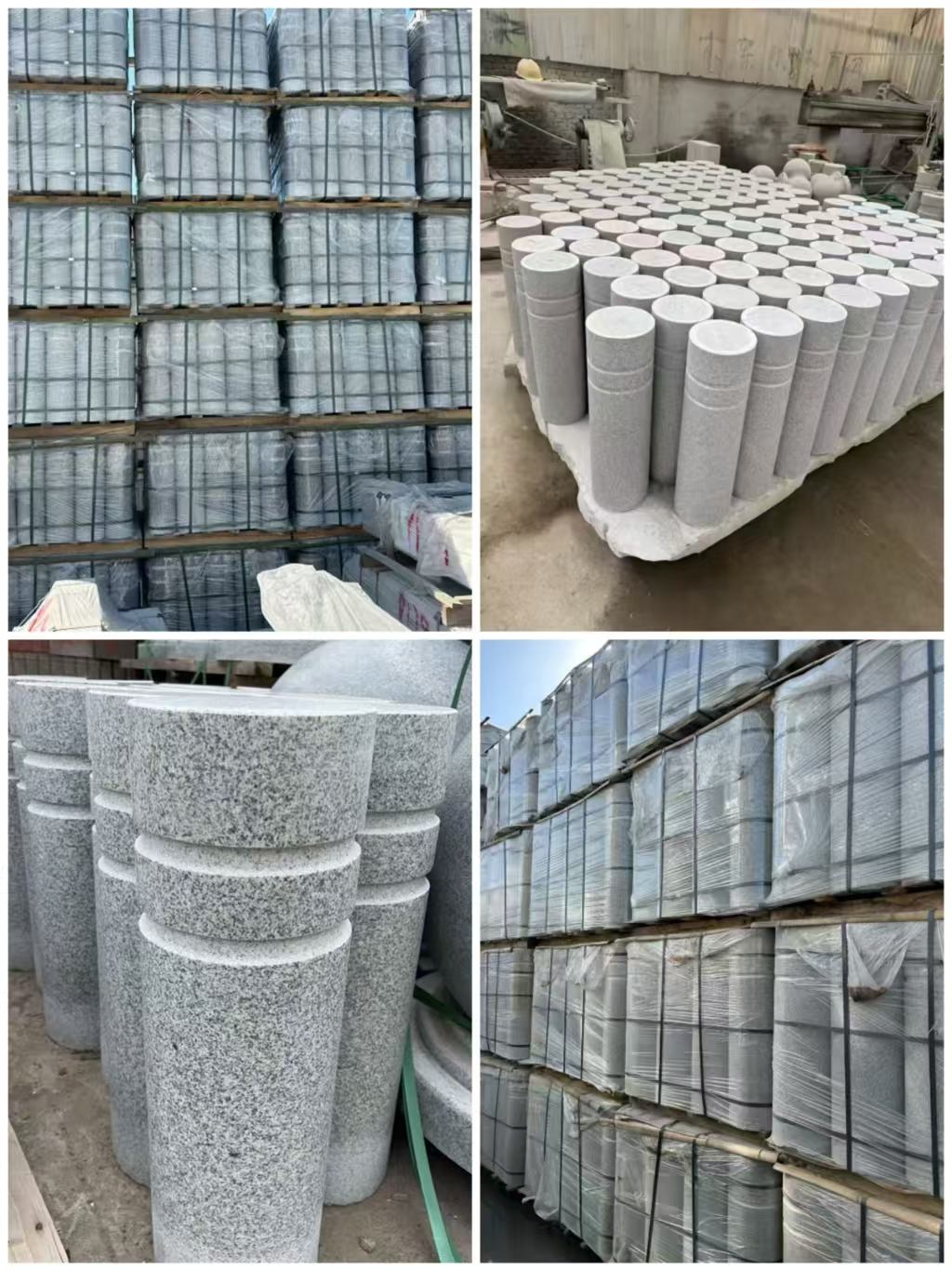 葫芦岛 芝麻白花岗岩挡车柱、隔离柱多少钱