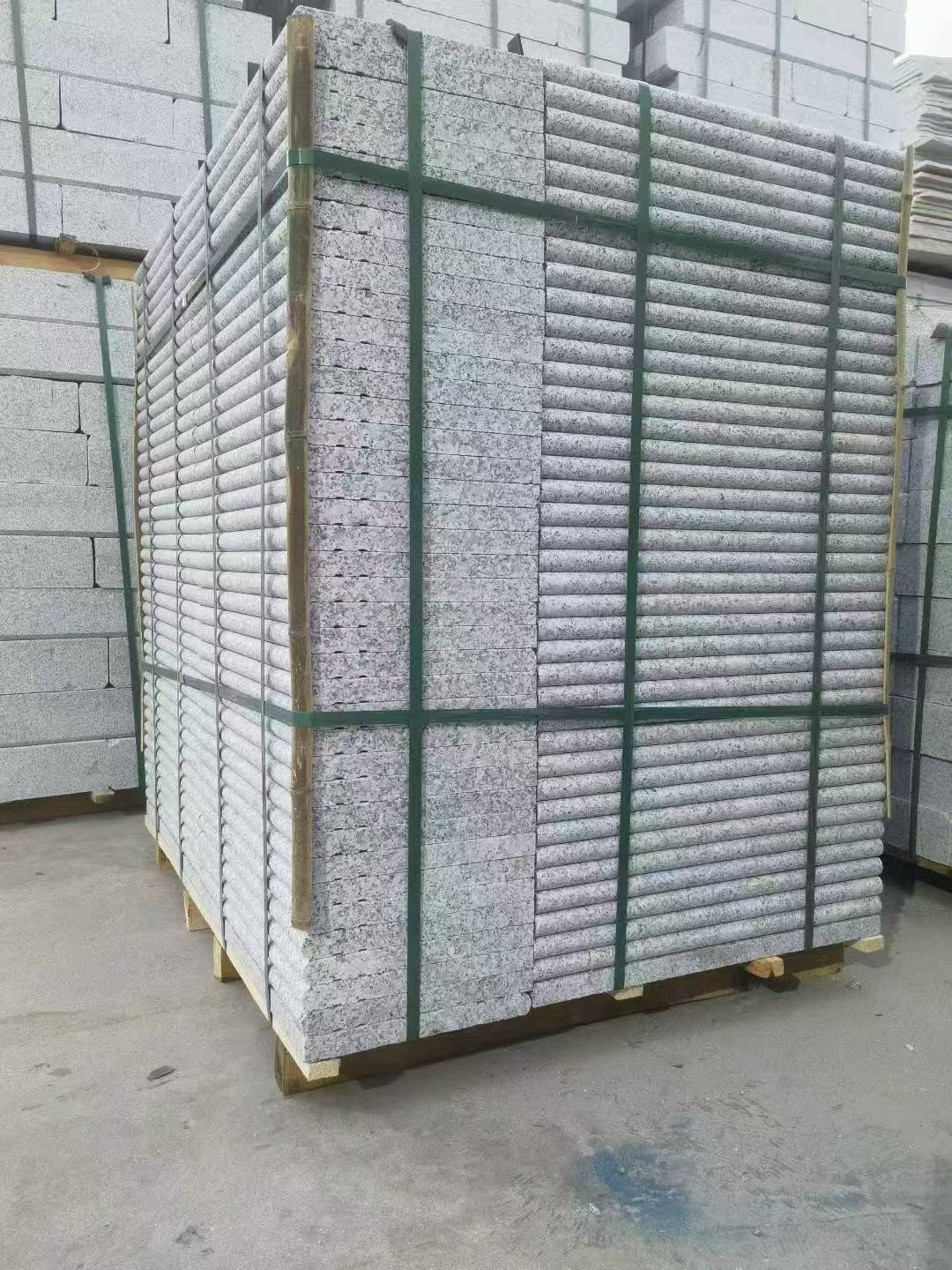 葫芦岛 芙蓉白3公分厚磨圆边、拉槽，楼梯踏步